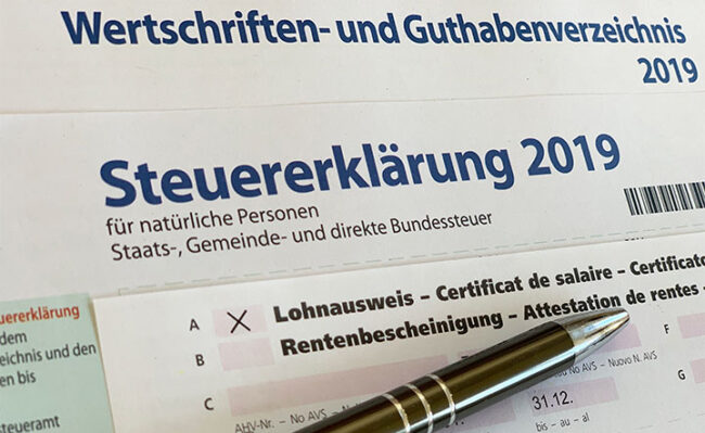 1) Steuerliche Massnahmen wegen Corona